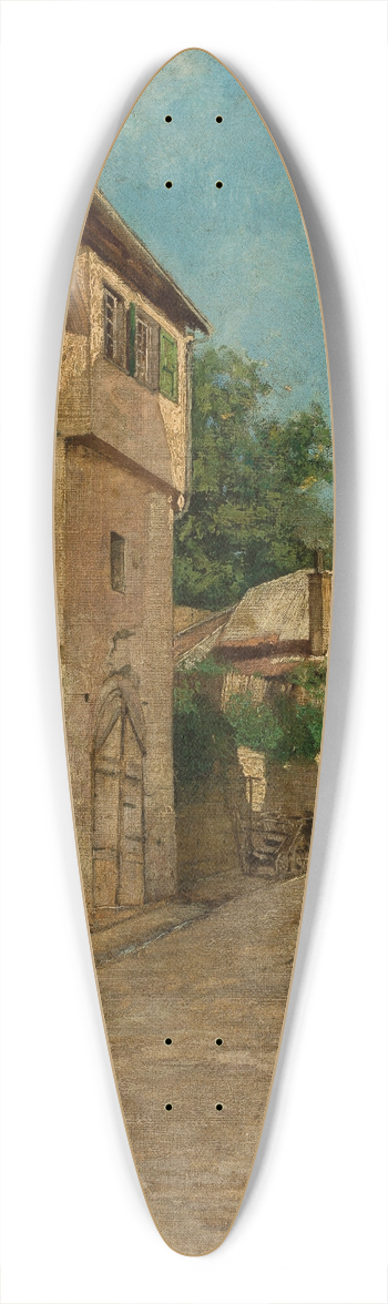 Curt Agthe - In a town 39.3 inch art pintail longboard deck