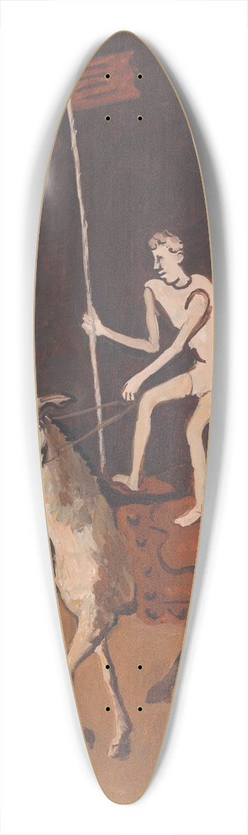 Cyprin Majernk - Circus Performer on Horses 39.3 inch art pintail longboard deck