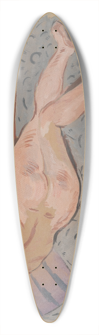 Cyprin Majernk - Reclining Nude 39.3 inch art pintail longboard deck