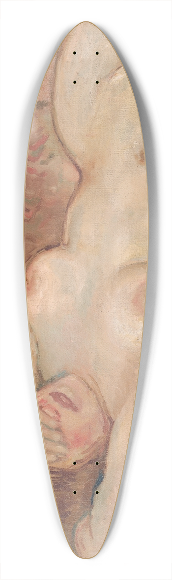 Cyprin Majernk - Reclining Nude (Shy) 39.3 inch art pintail longboard deck