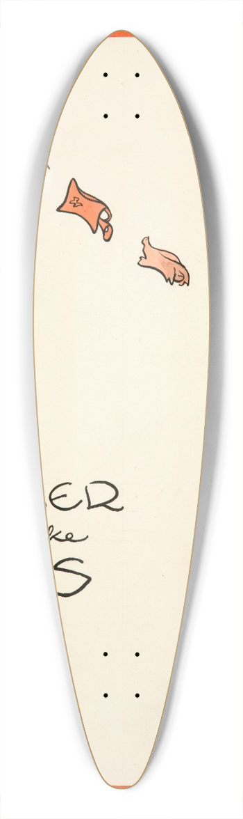 Cyril Kenneth Bird (Fougasse)  - Rubber helps to make tyres 39.3 inch art pintail longboard deck