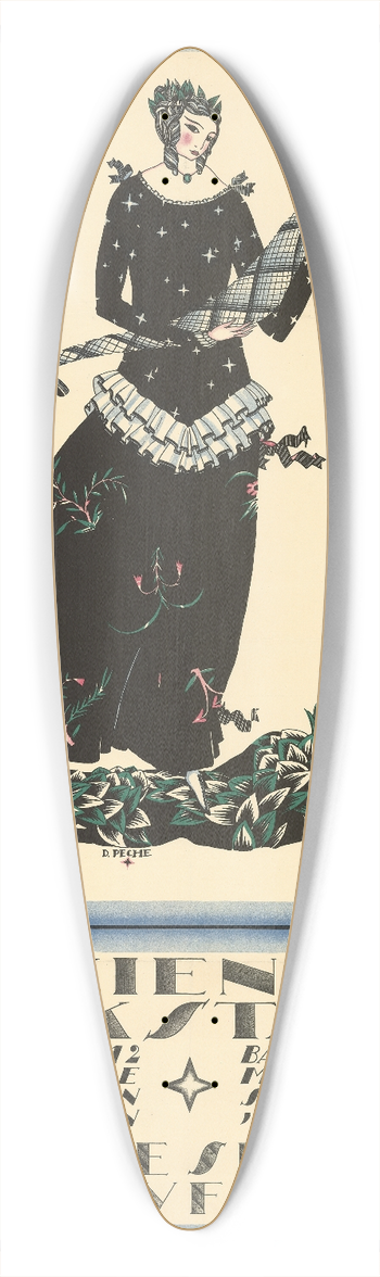 Dagobert Peche - Wiener Werksttte 39.3 inch art pintail longboard deck
