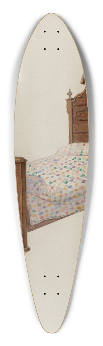 Dana Bartlett - Bed 39.3 inch art pintail longboard deck