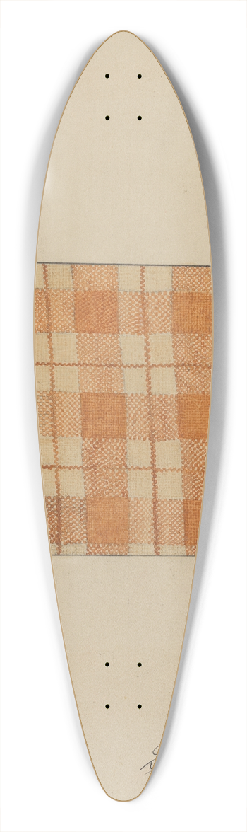Daniel Fletcher - Hand Woven Linen 39.3 inch art pintail longboard deck