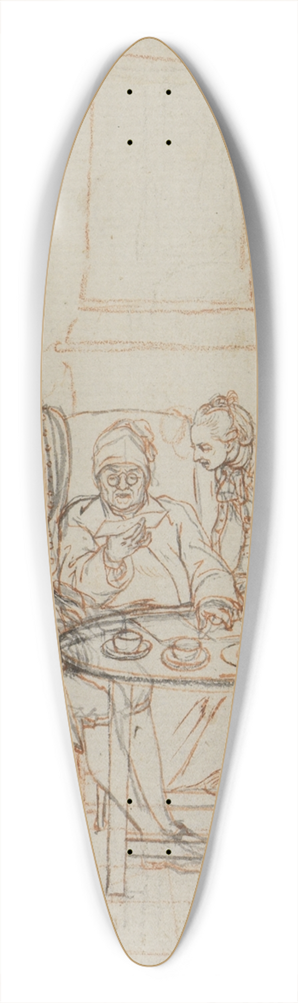 Daniel Nikolaus Chodowiecki - Illustration zu Sebaldus Nothanker 39.3 inch art pintail longboard deck