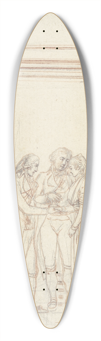 Daniel Nikolaus Chodowiecki - Parental joys 39.3 inch art pintail longboard deck