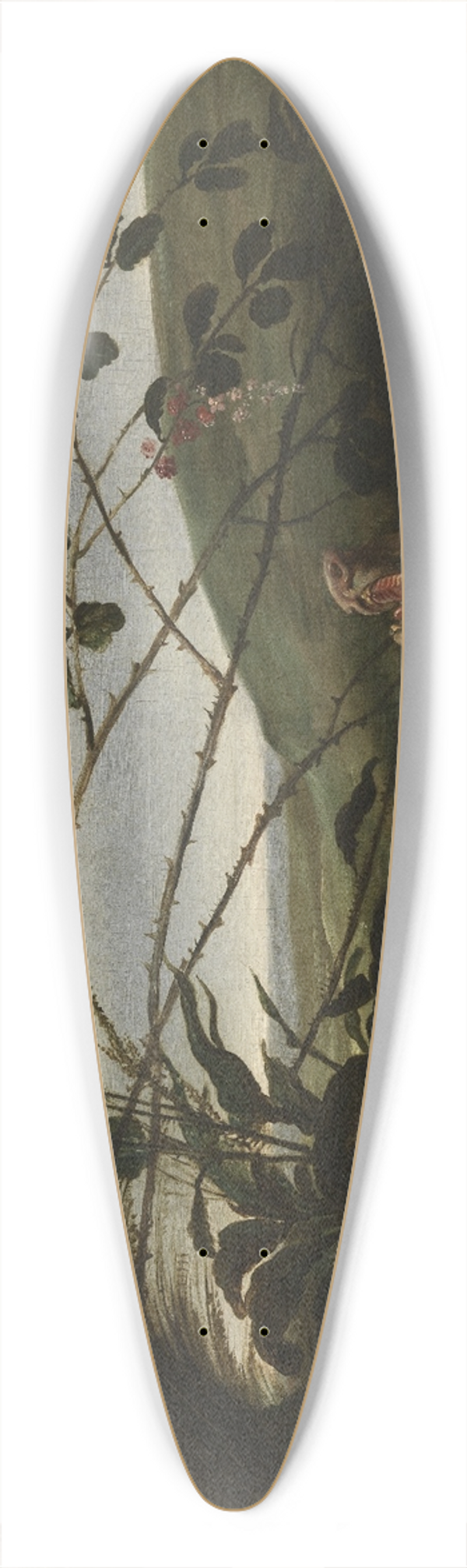 Daniel Schultz - Dog attacking wild boar piglet 39.3 inch art pintail longboard deck
