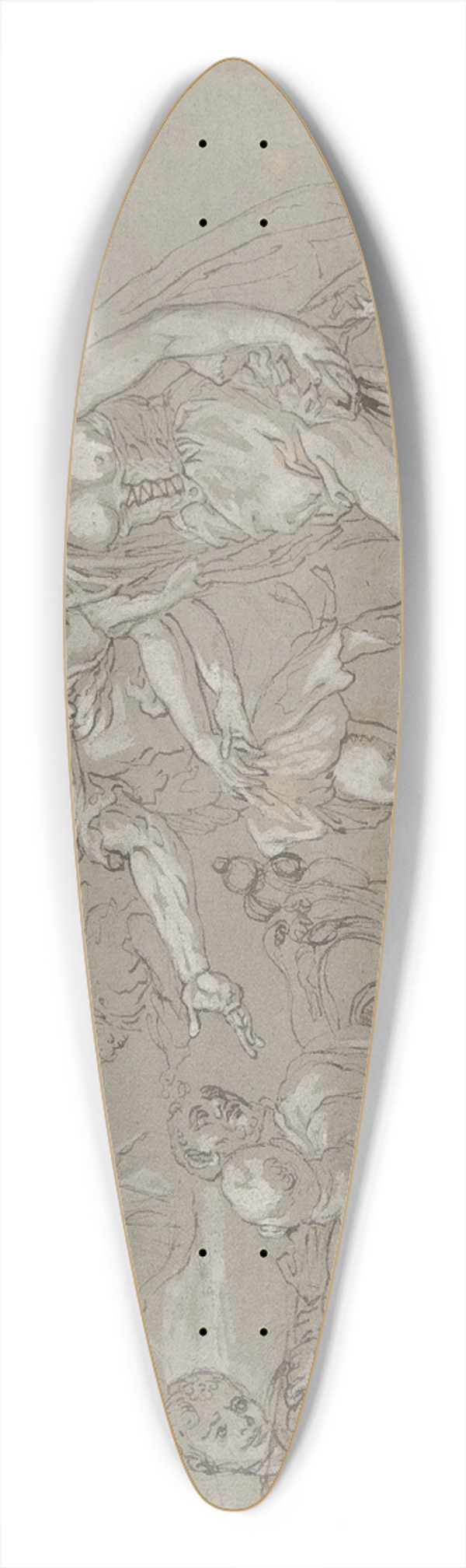 Daniel Seiter - The Rape of Helena 39.3 inch art pintail longboard deck