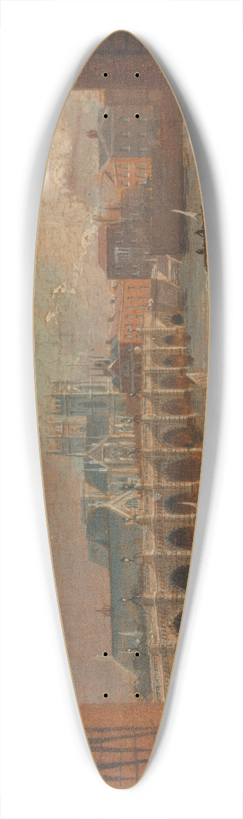Daniel Turner - A View of Westminster Bridge 39.3 inch art pintail longboard deck