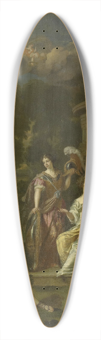 Danil Mijtens The Younger - Allegorizing Group Portrait of the Children of Diederic Pietersz van Leyden van Leeuwen, Burgomaster of Leiden, and Alida Paets 39.3 inch art pintail longboard deck