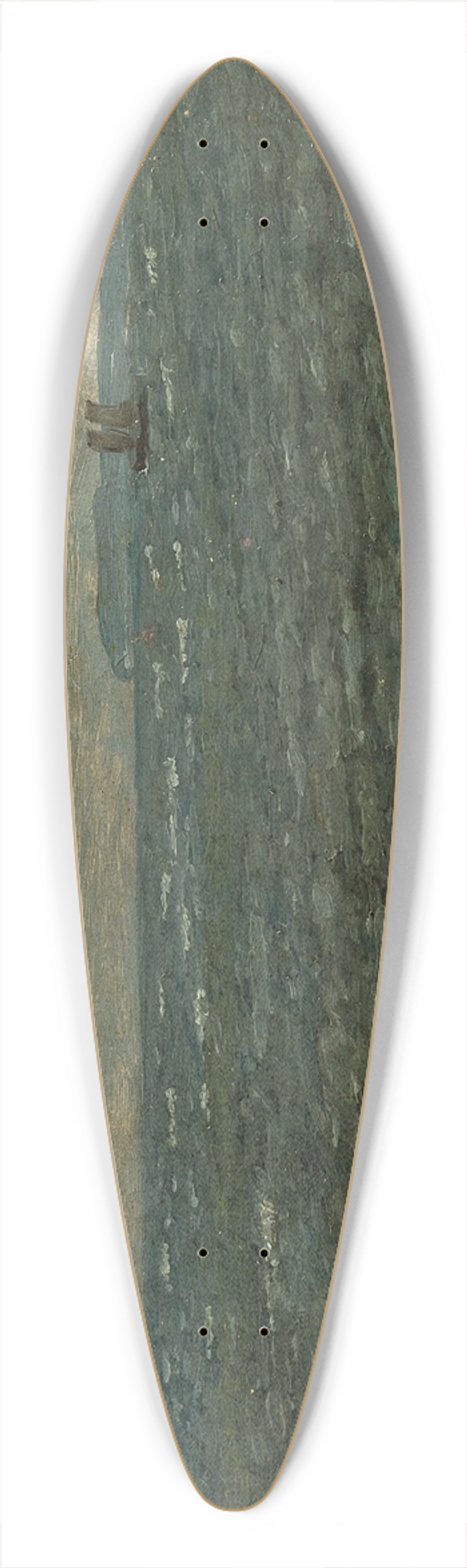 Dankvart Dreyer - Seascape with impending rain. Lilleblt 39.3 inch art pintail longboard deck