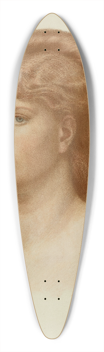 Dante Gabriel Rossetti - Portrait of fanny cornforth, head and shoulders 39.3 inch art pintail longboard deck