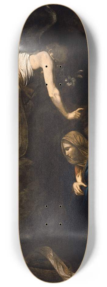 Caravaggio - The Annunciation 8.25 inch art skate deck