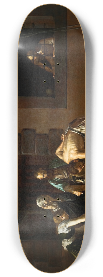 Caravaggio - The beheading of St. John the Baptist 8.25 inch art skate deck