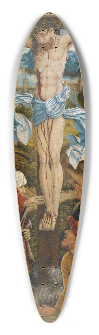 Danube School - The Crucifixion 39.3 inch art pintail longboard deck