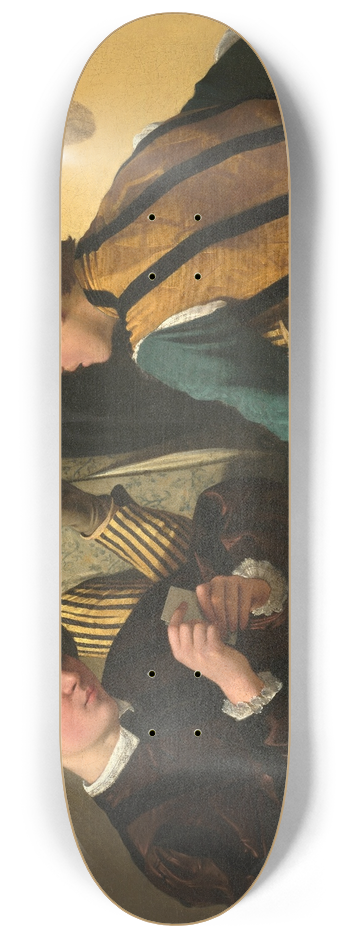 Caravaggio - The Cardsharps 8.25 inch art skate deck