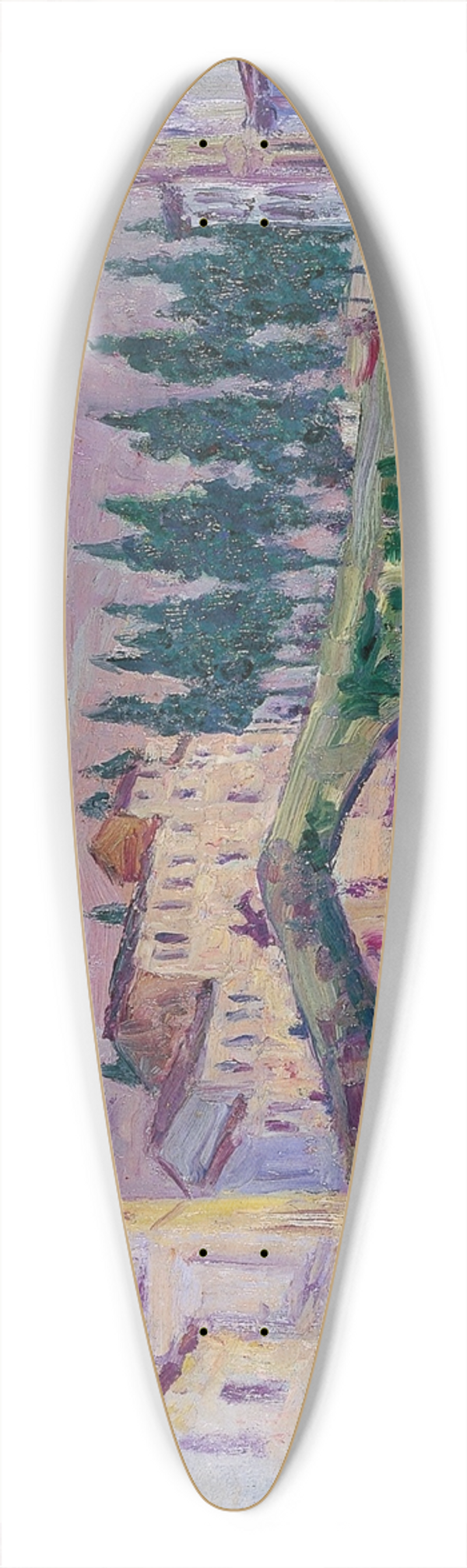 Daro de Regoyos - Sierra Nevada 39.3 inch art pintail longboard deck