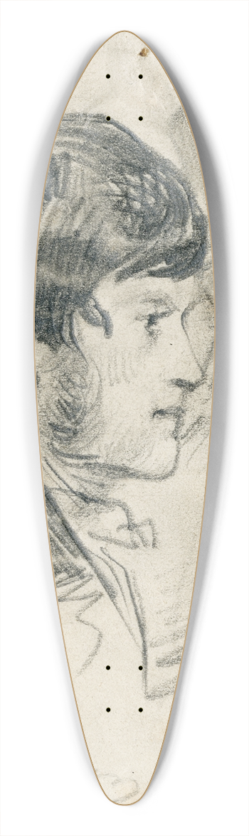 David Bles - Three men, among them Gavanon and Weimar 39.3 inch art pintail longboard deck