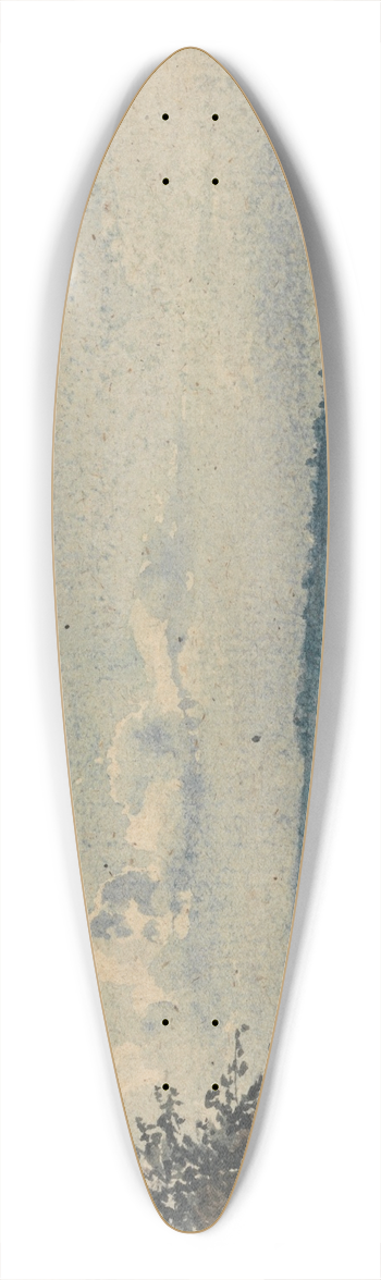 David Charles Read - Landscape With Figures and a Wagon 39.3 inch art pintail longboard deck