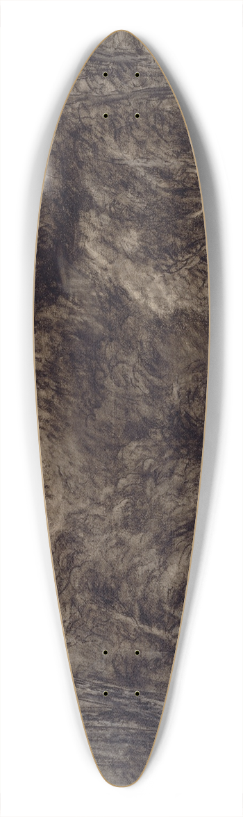 David Cox - A Mountain Torrent 39.3 inch art pintail longboard deck