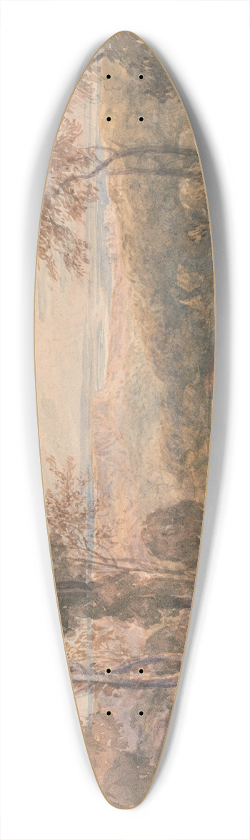 David Cox - On the Wye 39.3 inch art pintail longboard deck