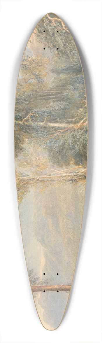 David Cox - Windermere During the Regatta 39.3 inch art pintail longboard deck