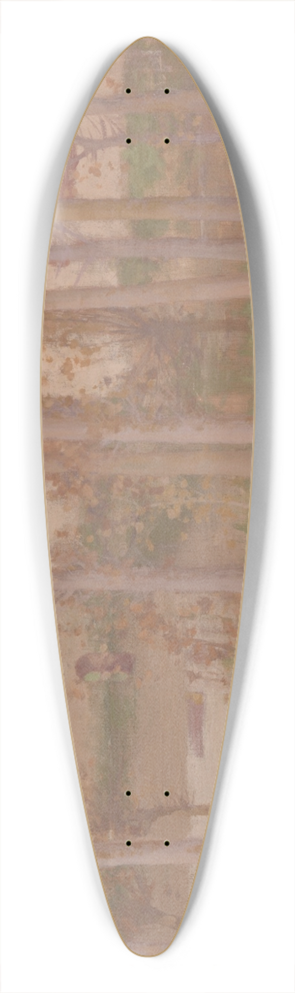 David Gauld - The Haunted Chateau, Grez-sur-Loing 39.3 inch art pintail longboard deck