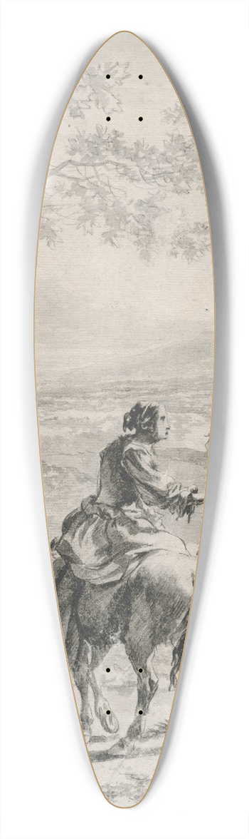 David Humbert de Superville - Adam en Eva verdreven uit het paradijs 39.3 inch art pintail longboard deck