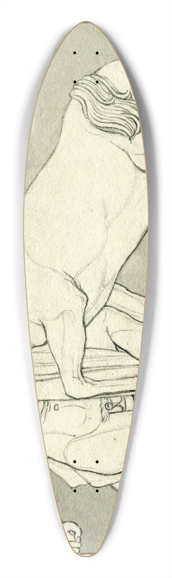 David Humbert de Superville - Fighting Centaur and Lapith, after a south metope of the Parthenon 39.3 inch art pintail longboard deck