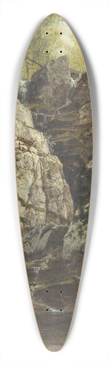 David Johnson - Cascade, Rockland County, New York 39.3 inch art pintail longboard deck