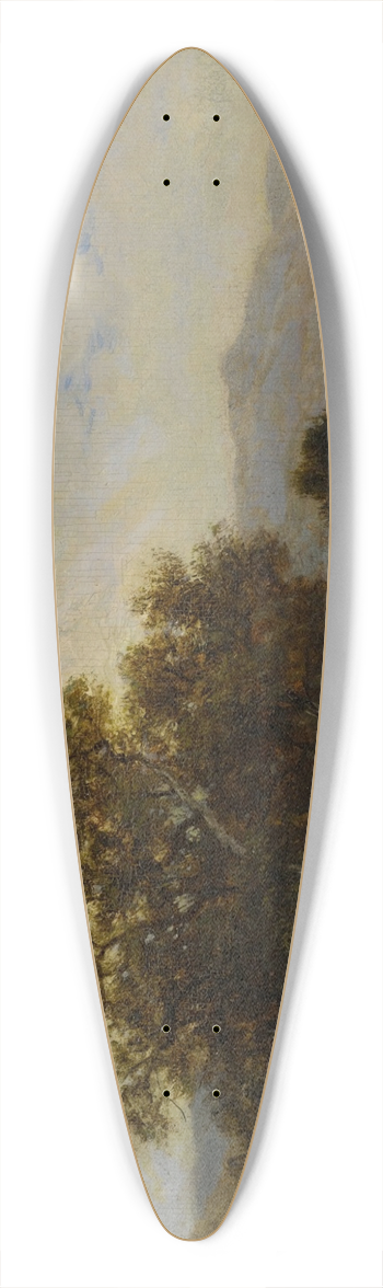 David Johnson - Near Hague, Lake George 39.3 inch art pintail longboard deck