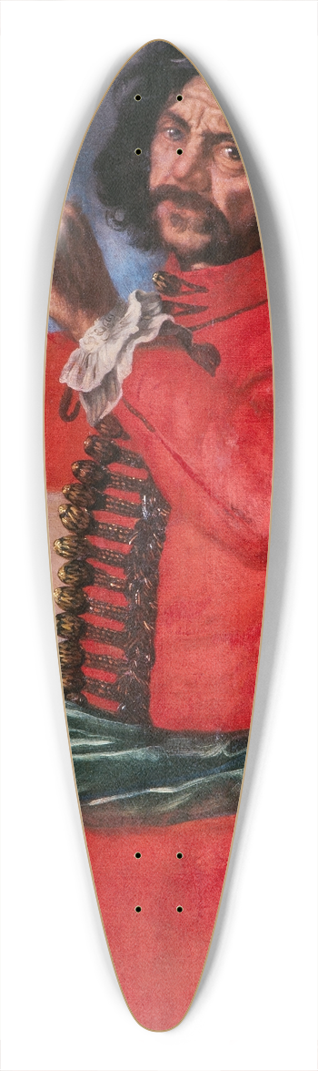 David Klcker Ehrenstrahl - Hindrik Hasenberger 39.3 inch art pintail longboard deck