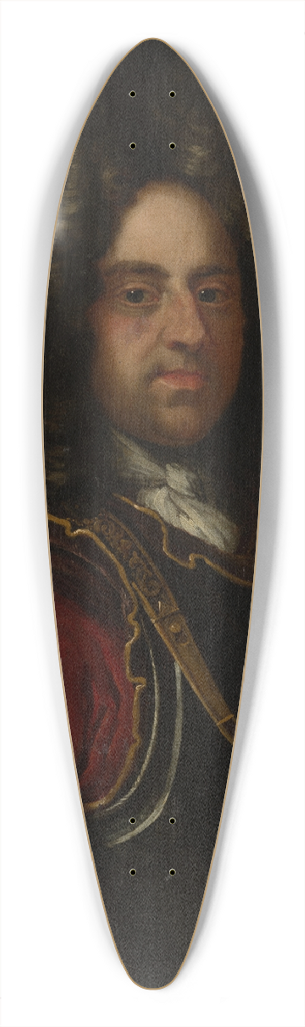 David Leclerc - Portrait of Johann Hieronymus von Holzhausen 39.3 inch art pintail longboard deck