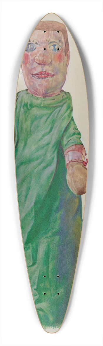 David Ramage - Hand Puppet Boxer 39.3 inch art pintail longboard deck