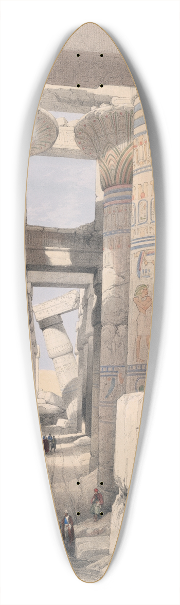 David Roberts - Karnac [Karnak]. Nov. 27, 1838. 39.3 inch art pintail longboard deck