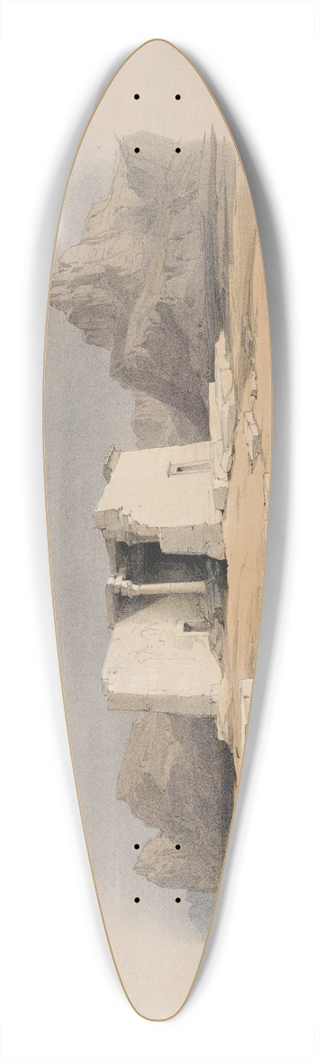 David Roberts - Temple of Tafa, in Nubia. Nov. 16th, 1838. 39.3 inch art pintail longboard deck
