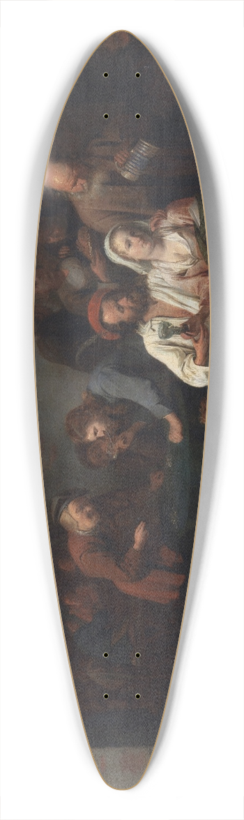 David Ryckaert III - Inn Parlour with Guests 39.3 inch art pintail longboard deck