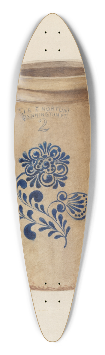 David S. De Vault - Churn 39.3 inch art pintail longboard deck
