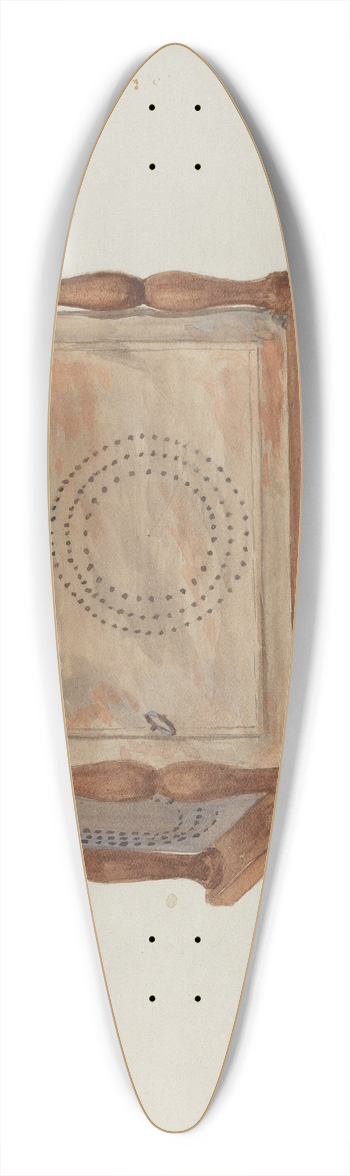 David S. De Vault - Foot Warmer 39.3 inch art pintail longboard deck