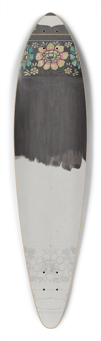 David S. De Vault - Toleware Tray 39.3 inch art pintail longboard deck