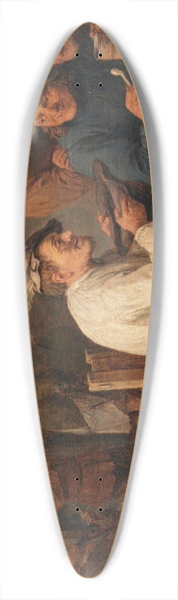 David Teniers The Younger - Hustle-cap 39.3 inch art pintail longboard deck
