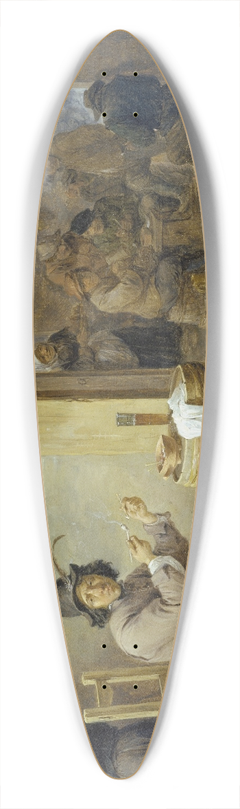 David Teniers The Younger - Smoker at an Inn 39.3 inch art pintail longboard deck