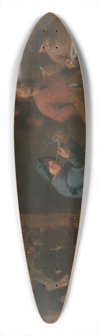 David Teniers The Younger - Smokers 39.3 inch art pintail longboard deck