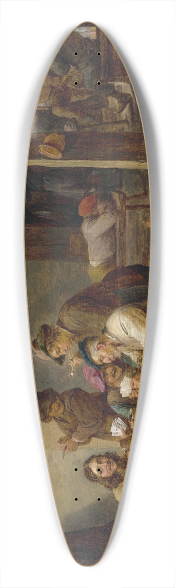 David Teniers The Younger - Tavern Scene 39.3 inch art pintail longboard deck