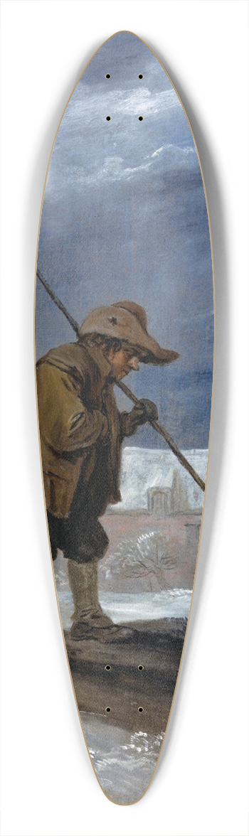 David Teniers The Younger - Winter 39.3 inch art pintail longboard deck
