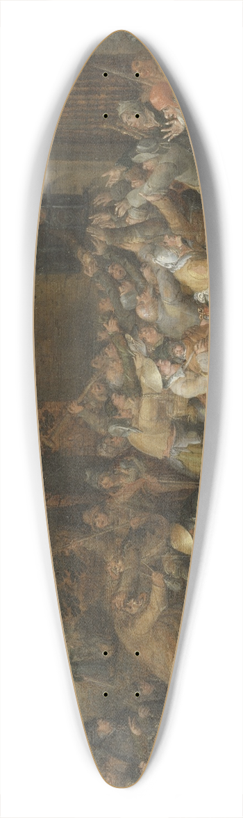 David Vinckboons - Distributing Alms 39.3 inch art pintail longboard deck