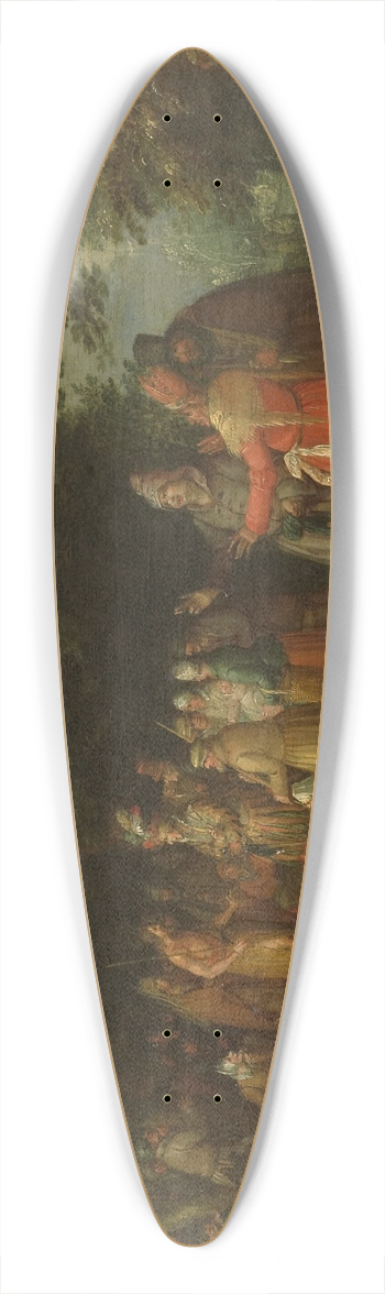 David Vinckboons - John the Baptist Preaching 39.3 inch art pintail longboard deck