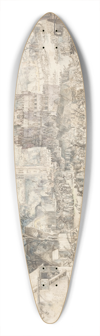 David Vinckboons - Kermesse 39.3 inch art pintail longboard deck