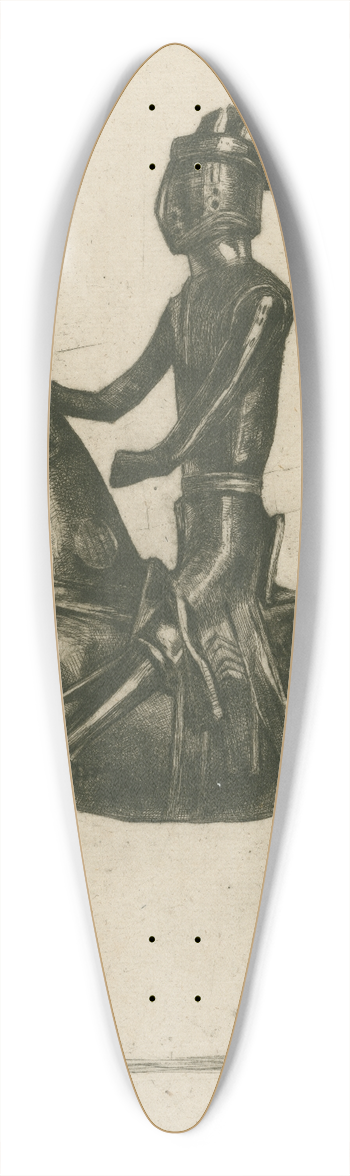 David Young Cameron - Aquamanille 39.3 inch art pintail longboard deck