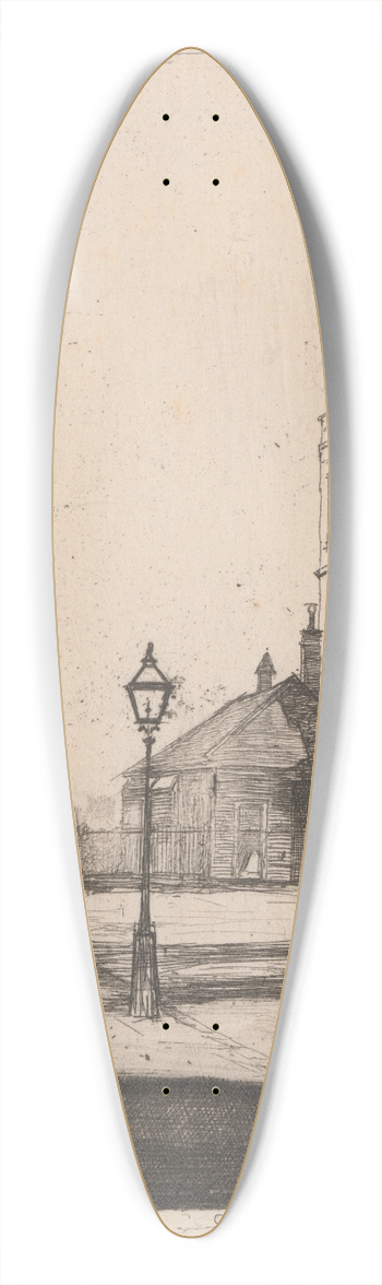 David Young Cameron - Downing Street 39.3 inch art pintail longboard deck